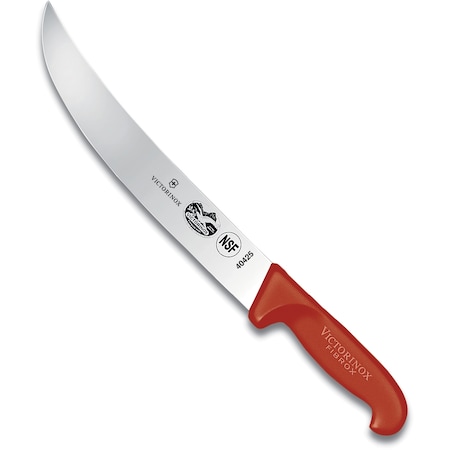 Swiss Army Brands Victorinox 40425 Kitchen Fibrox Pro - Haccp Red Cimeter, 10In Blade VIC-5.7301.25